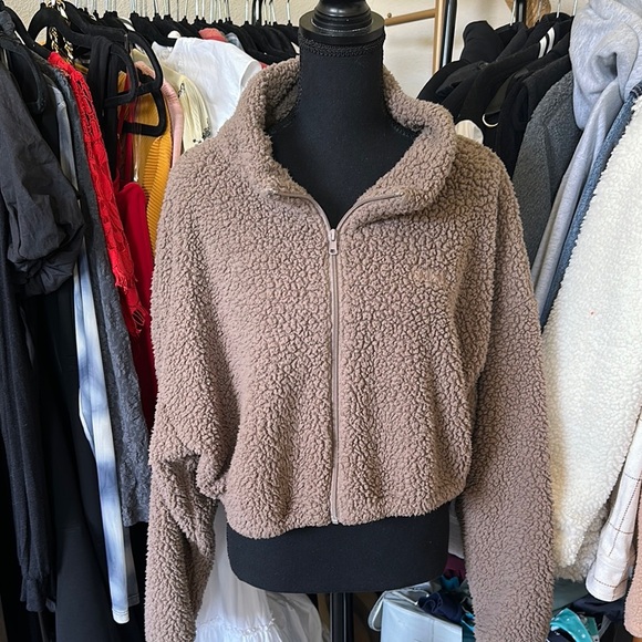 Skim set Cozy Tiger eye Sherpa Jacket - Picture 2 of 6